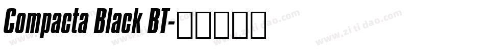 Compacta Black BT字体转换